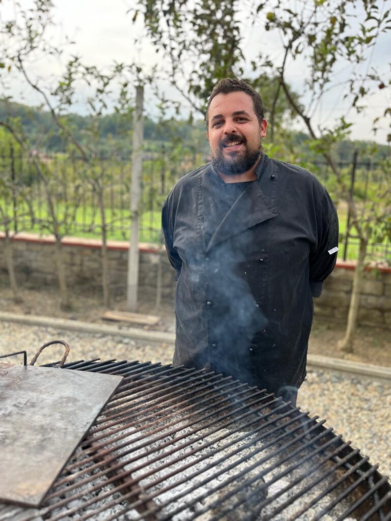 Lo chef Roberto Stanziani dell'Agriturismo A Modo Mio