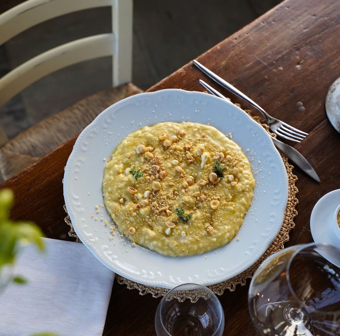 Risotto mantecato dell'agriturismo